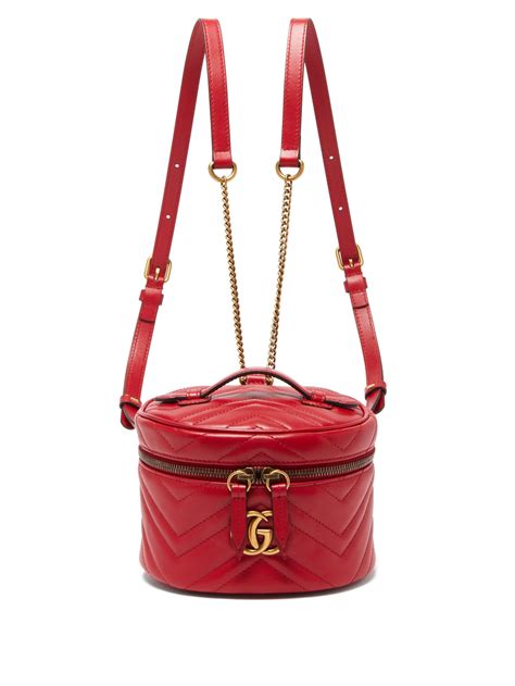 gucci red marmont backpack|Gucci Marmont suede bag.